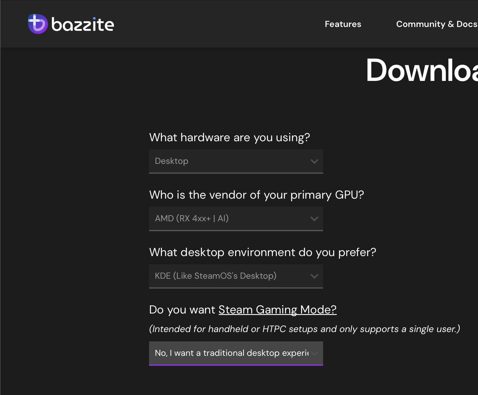 bazzite-kde-download